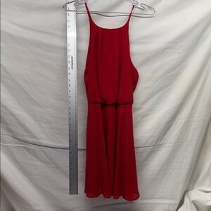 Chic Backless Red Dress
